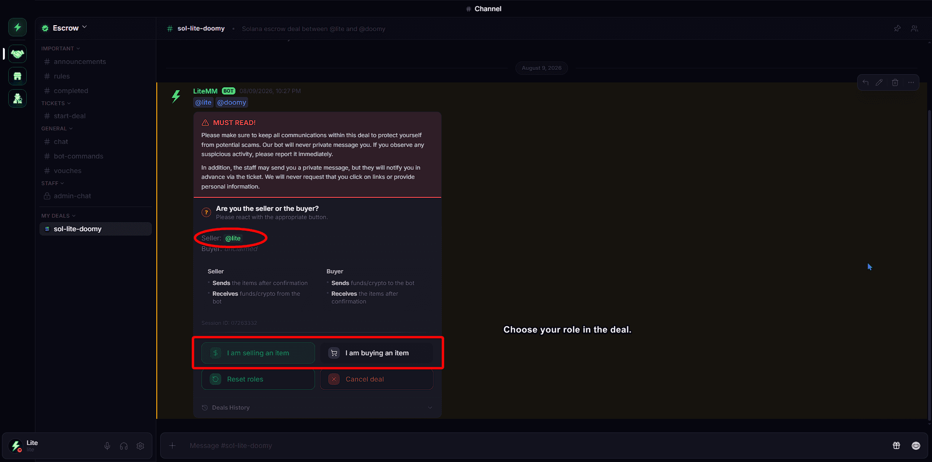 Accept & confirm